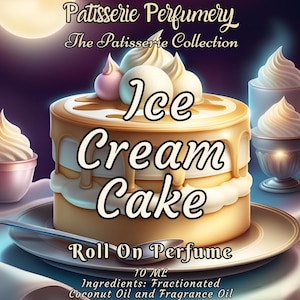 10 ML Ice Cream Cake Perfume Oil- Vanilla Bean, Sugar, Milk, Fresh Cake Batter • Premium Artisan Scents • Made Fresh