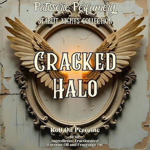 10 ML Cracked Halo Perfume Oil- Creamy Vanilla, Vanilla Bean, Coconut  Praline, Benzoin, Sweet Musk • Premium Artisan Scents • Made Fresh