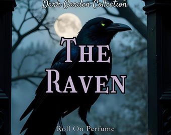 10 ML The Raven Perfume Oil- Fresh Blackberries, Creamy Caramel, Vanilla Bean, Amber • Premium Artisan Scents • Made Fresh