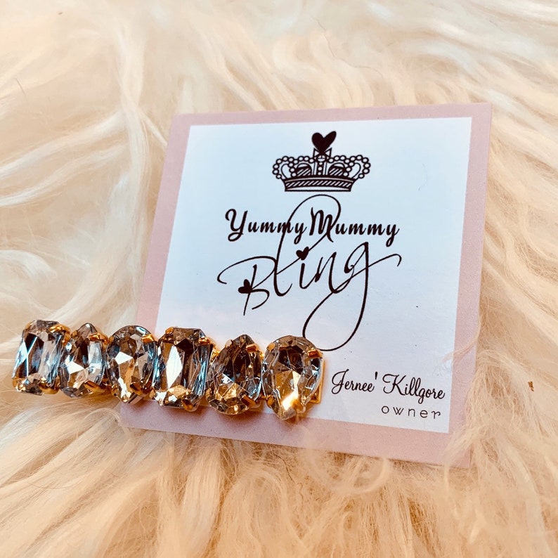 Rhinestone Decorative Hair Clip Small Etsy