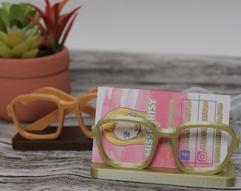 Eyeglass Business Card Holder 3D printed 161-169
