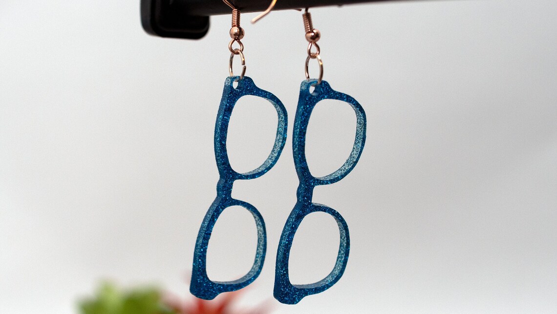 Eyeglass Earrings Acrylic Limited Edition Cat Eye and Basic in Etsy
