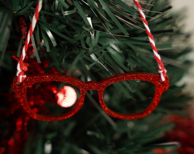 Eyeglass Optical Christmas Ornament - Round Glasses  *Free Shipping*