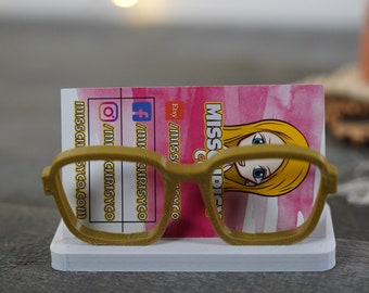 Eyeglass Business Card Holder Optical 3D printed Unique
