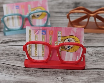 Eyeglass Business Card Holder 3D printed 111-119
