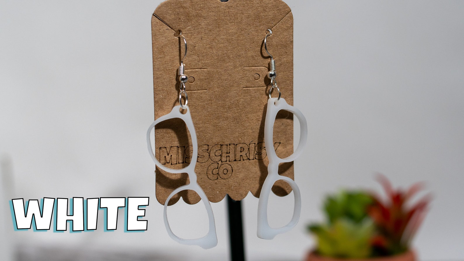 Eyeglass Earrings Acrylic Limited Edition Cat Eye and Basic in Etsy