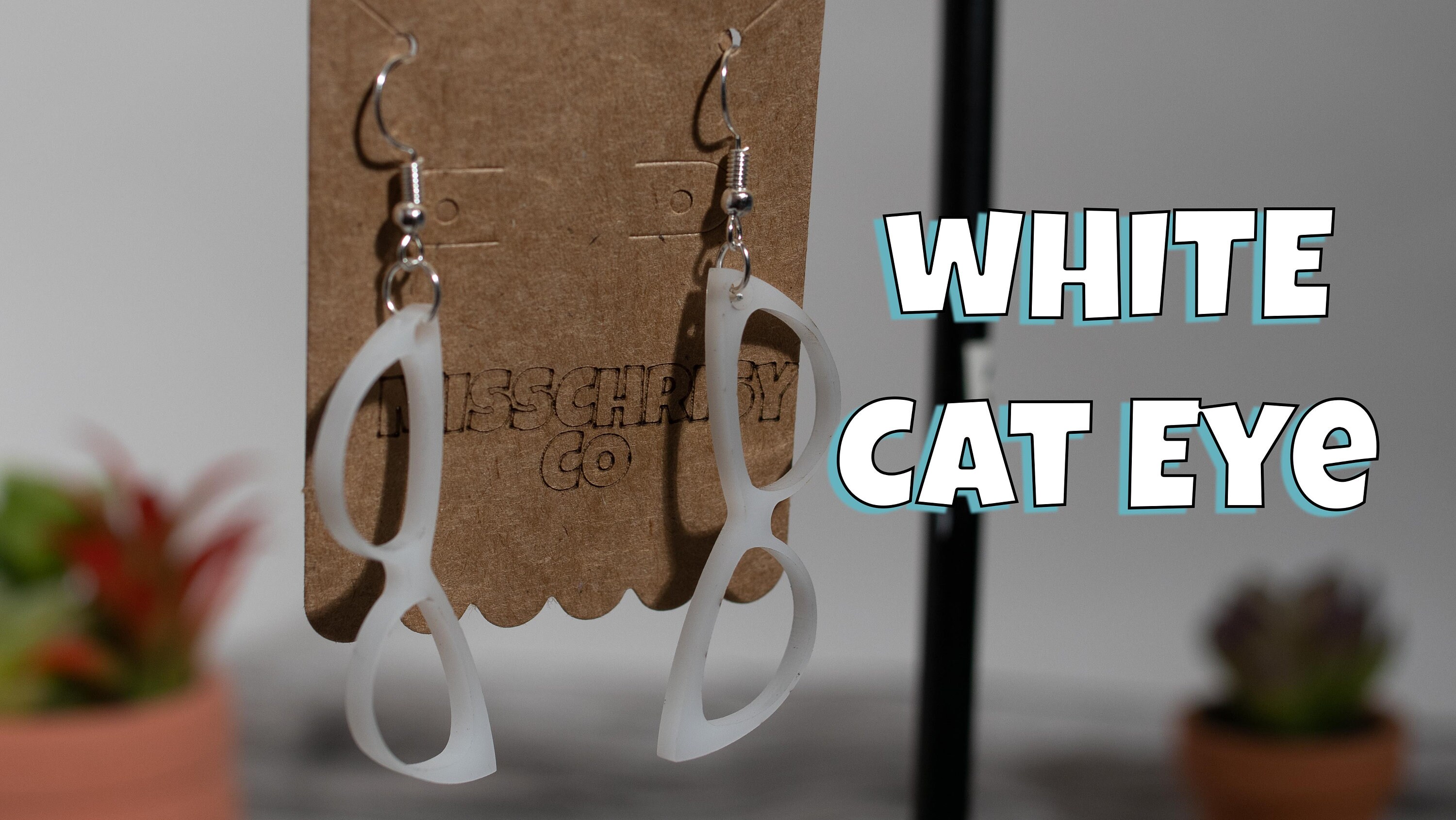 Eyeglass Earrings Acrylic Limited Edition Cat Eye and Basic in Etsy