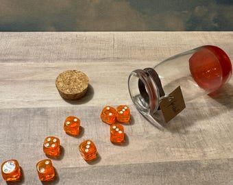 Fireball 8d6 Dungeons and Dragons DnD5E Orange Dice