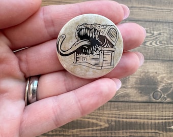 RPG Fantasy Rollenspiel Brust Mimic 3,25 cm Button