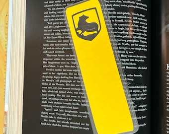 Wizard School Yellow Badger House Bookmark Laminated
