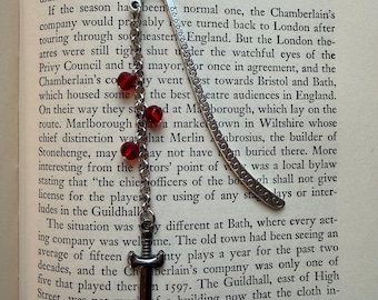 Sword Metal Hook Bookmark Fantasy V2