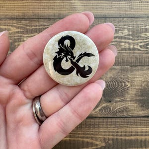 RPG Fantasy Roleplay Game Logo Symbol 1.25 Inch Button