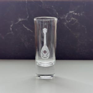 RPG Fantasy Roleplay Game Bard Symbol Shot Glass
