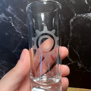 Artificer Symbol Dungeons and Dragons Shot Glass