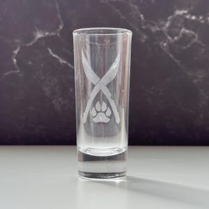 RPG Fantasy Roleplay Game Ranger 2oz Shot Glass  Classes Tabletop Gaming