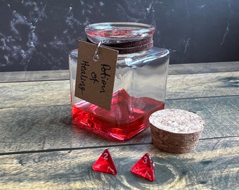Potion of Healing 2d4 + 2 Dungeons and Dragons DnD5E Red Mini Dice