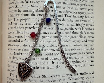 Shield Metal Hook Bookmark Fantasy