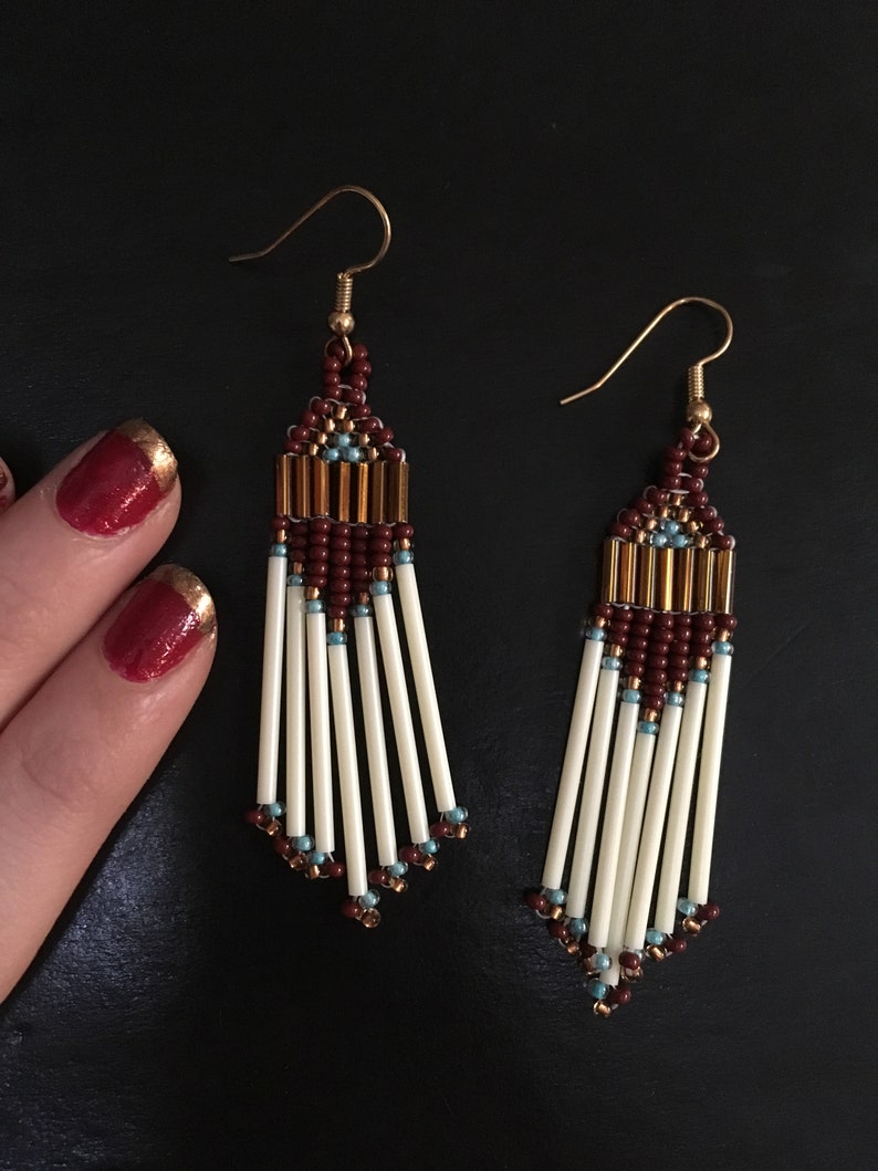 beautiful beaded earrings