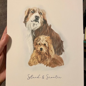 Custom Pet Portrait Watercolor Painting