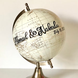 Hochzeit Globe Gästebuch Dekoration, Globe Gast Zeichen in, custom Globe, alternative Hochzeit Gästebuch, Reise-Thema-Party, Ruhestand Party