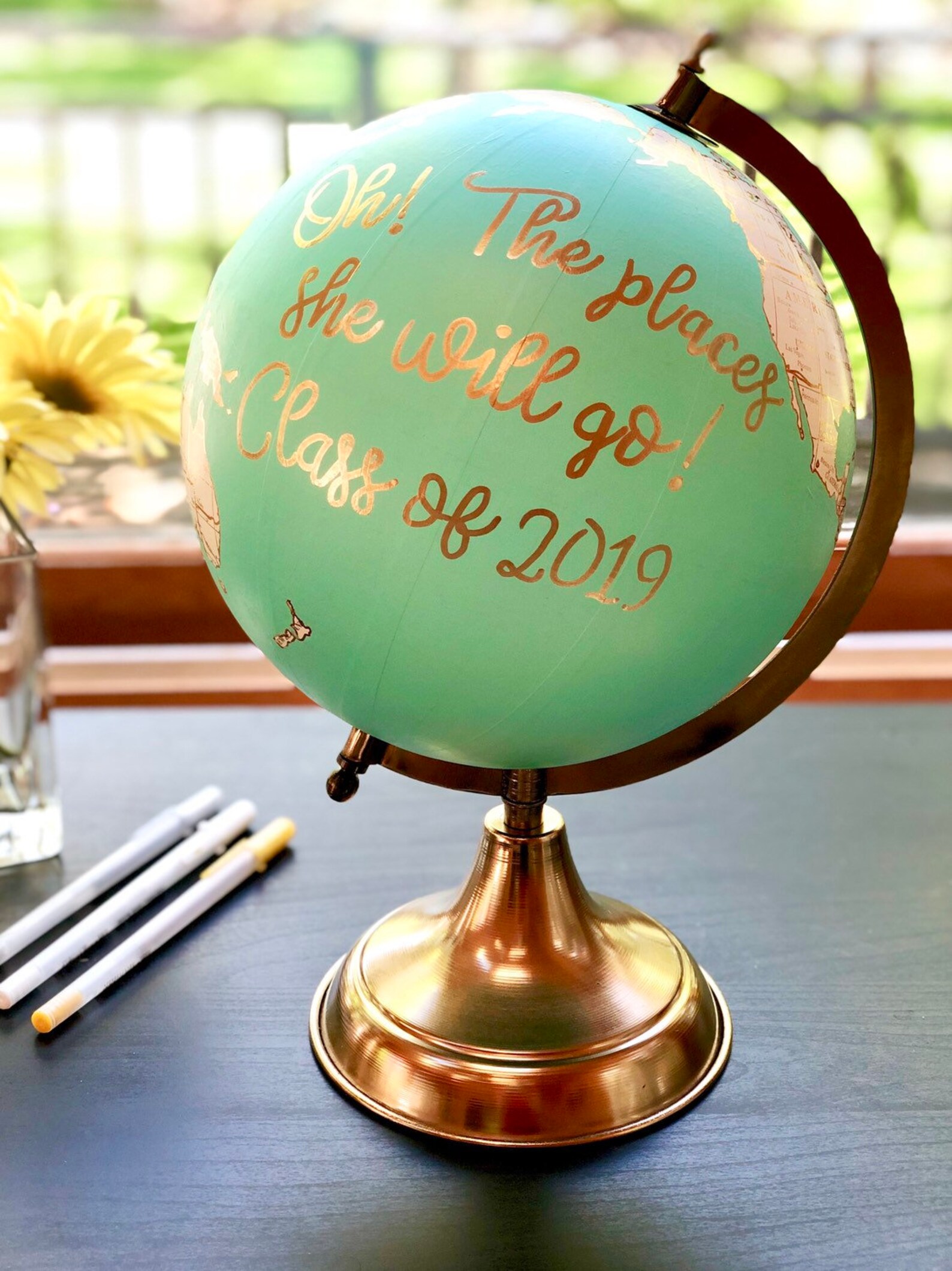 Globe Guest Book Globe Guest Sign In Custom Globe Etsy