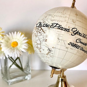 Hochzeit Globe Gästebuch Dekoration, Globe Gast Zeichen in, custom Globe, alternative Hochzeit Gästebuch, Reise-Thema-Party, Ruhestand Party