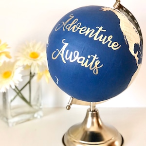 Globe Guest Book, Globe Guest Sign In, Custom Globe, Alternative Wedding Guest Book, Graduation Gift Idea, Graduation Party Decoration