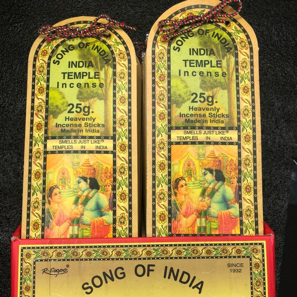Song of India Temple Incense- 20 sticks (25 gr)