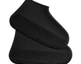 Anti Slip Waterproof Black Shoe Cover
