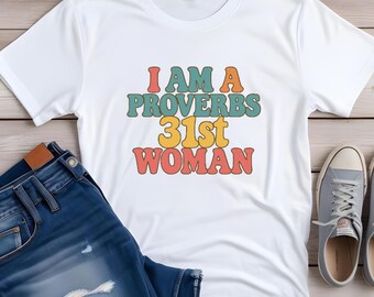 Proverbs 31 Woman PNG | Christian Digital Sticker | Godly Woman Label | Faith Quote PNG | Religious Sublimation | Bible Verse Printable