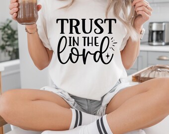Trust in the Lord PNG, Christian Sticker Download, Bible Verse Digital Art, Proverbs 3:5 Printable, Faith Label, Religious PNG File