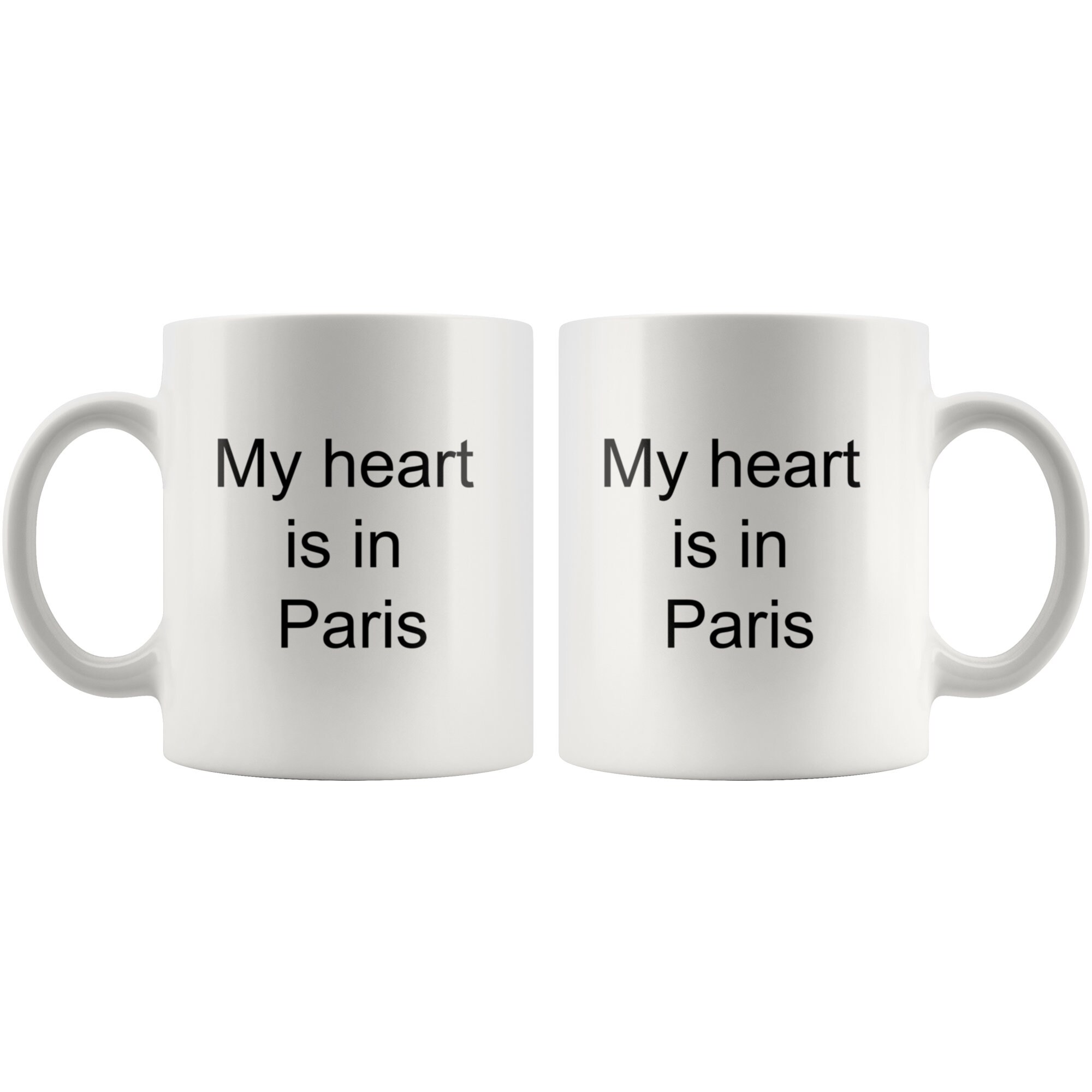 Paris Gift France Gift French Gift Paris Mug My Heart Is Etsy