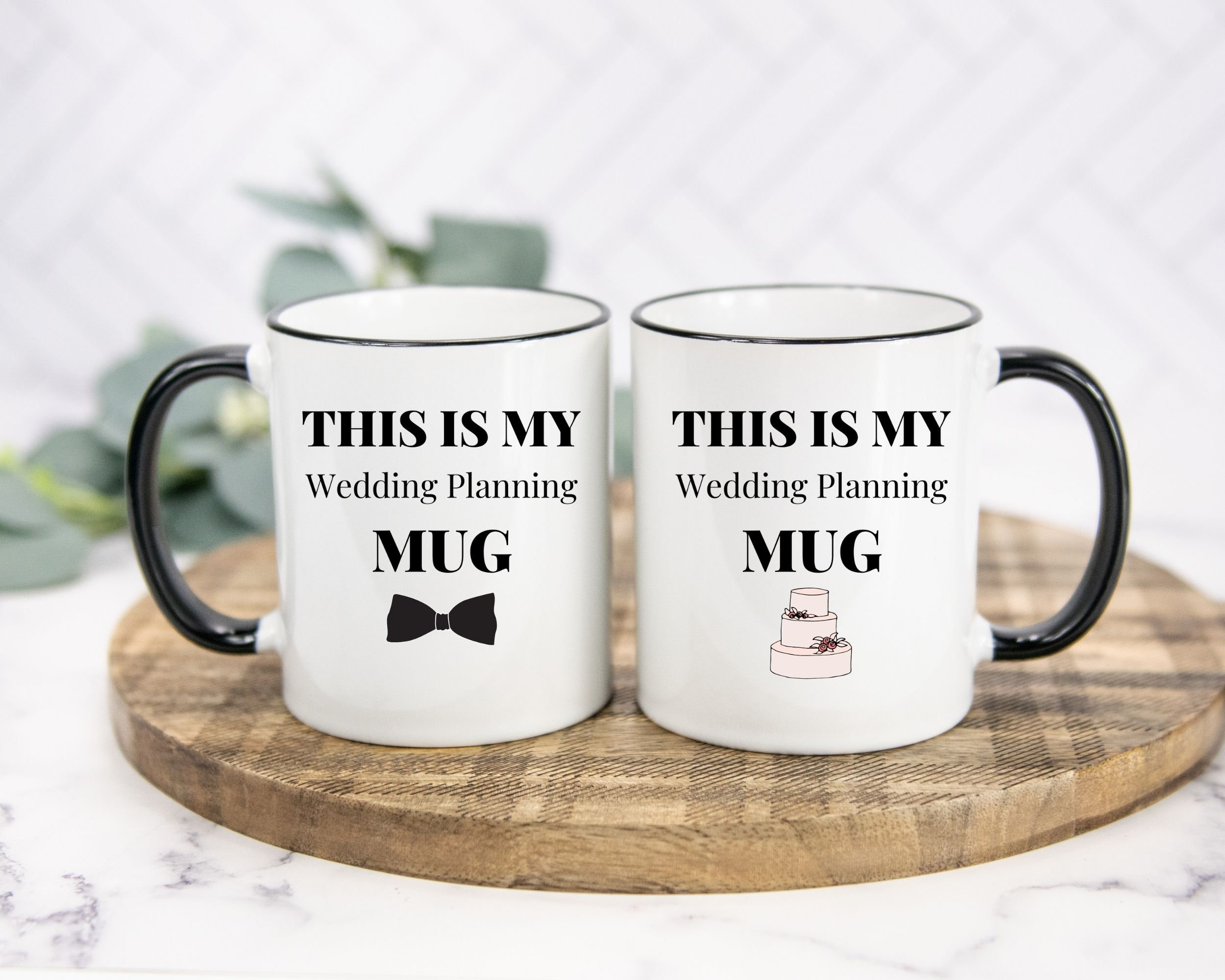 Couples Mug Set Engaged Mug Engagement Gifts for Couple Etsy