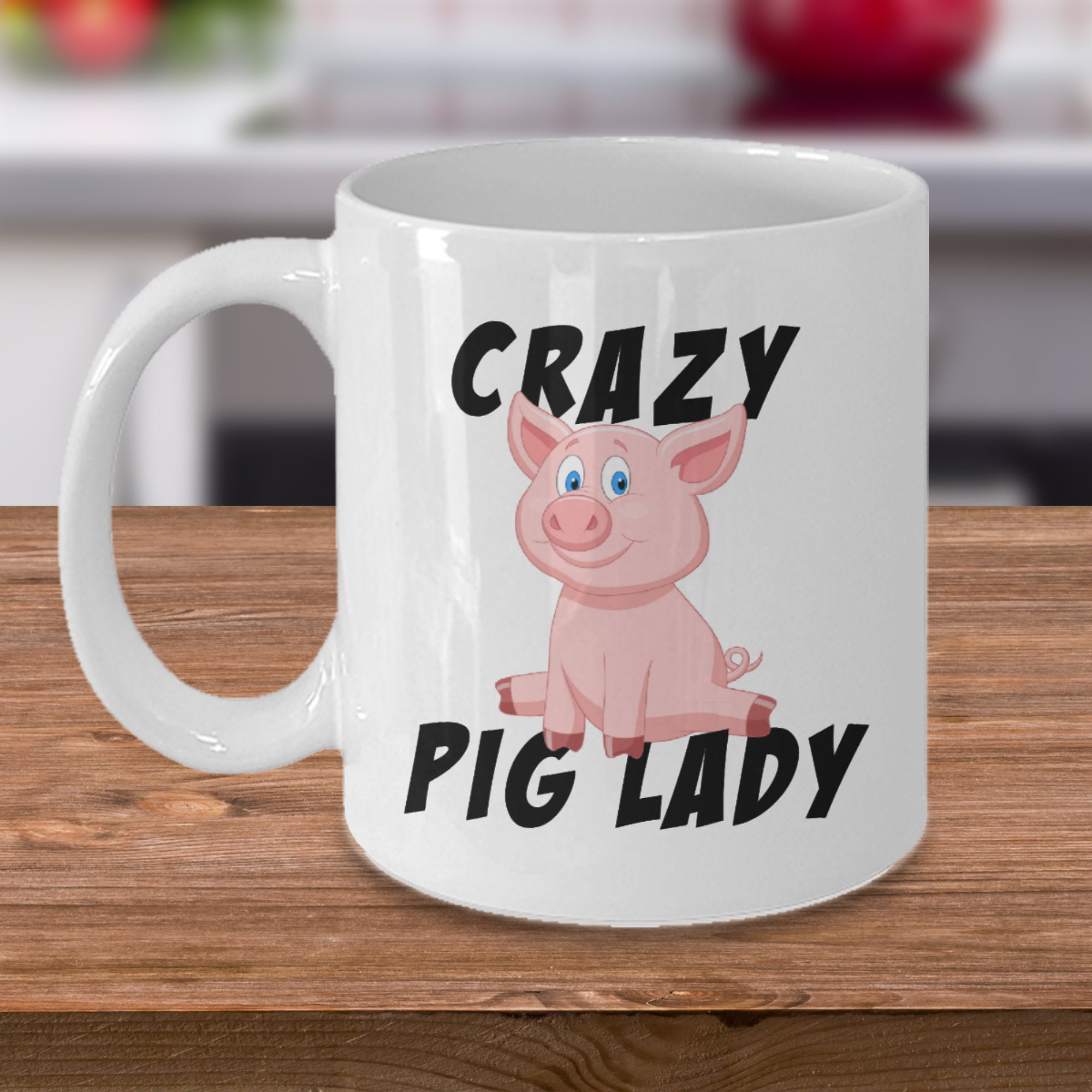 Pig Mug Pig Coffee Mug Pig Lover Gifts Pig Gifts Crazy Pig Etsy