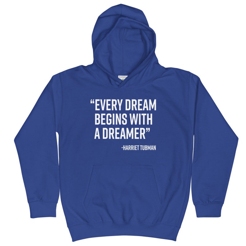 Free Shipping Unisex Pullover Hooded Sweatshirt McKenna Creative Harriet Tubman Kids Hoodie