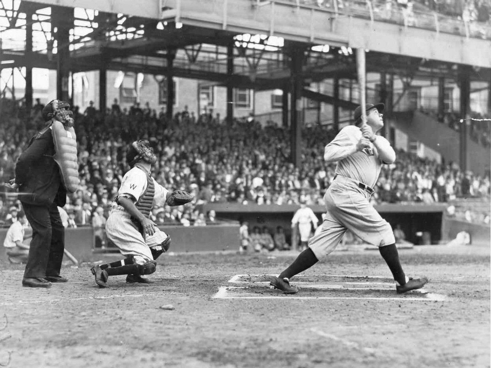 Babe ruth home run 8x10 glossy photo Etsy