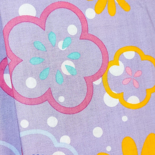 Lily & Loom Candy Splash Periwinkle Blooms Flowers Cotton Yardage Fat Quarters Decor Apparel Spring Summer Quilting