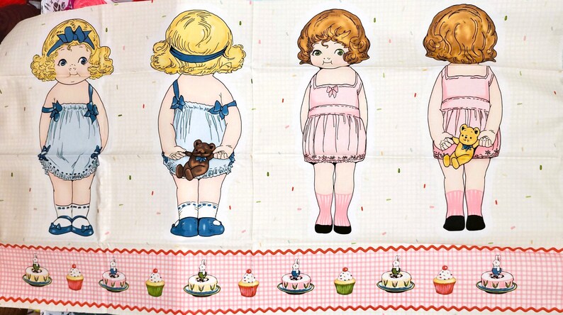 Paper Dolls Bakery - Panel 2 #P4352-Pink main image 0