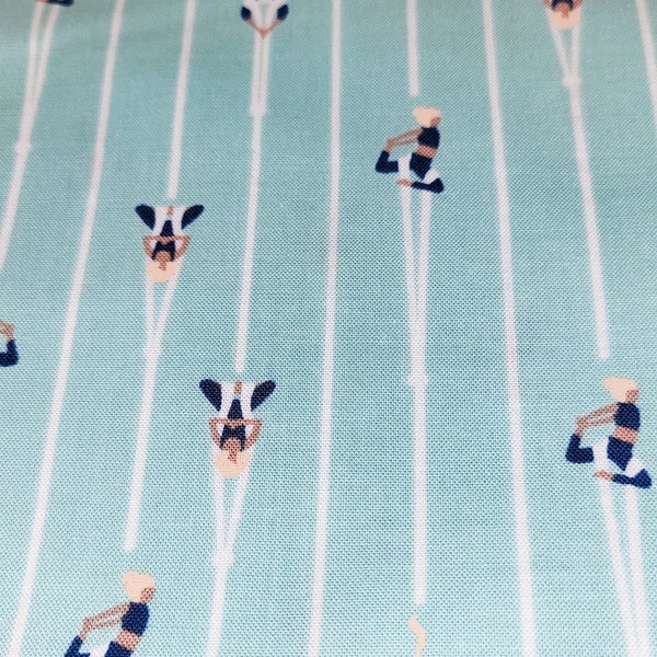 Dear Stella Gymnast print cotton fabric Yardage Fat Quarter STELLA-791 Aerial Ribbon Dancing Acrobatics