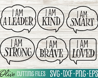 Classroom Quotes SVG, Positive Affirmations SVG, Teacher Wall Art SVG, Student Quote Svg, Silhouette Svg, Svg Files for Cricut, Cut File