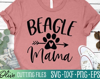Beagle Mama Svg, Mom Svg, Mom Life Svg, Mothers Day Svg, Dog Mom, Cut File, Silhouette Svg, Cricut Designs