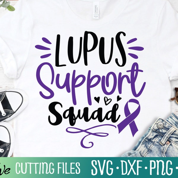 Lupus Support Squad, Lupus Awareness, Lupus, Lupus Shirt, Cameo, Cricut, geschnitten Datei, Silhouette