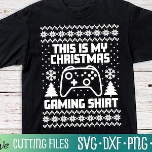 Weihnachten Gaming Shirt Svg, Lustiges Urlaubs Svg, Jungen Geschenk Svg, Gamer Geschenk, Weihnachtspullover, Cameo Cricut, Cut File, Silhouette, Cricut