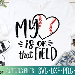 My Heart is On That Field Baseball Svg, Baseball Mom Svg, Baseball Svg, Baseball Mamma Svg, Cut File, Silhouette Svg, Cricut Designs