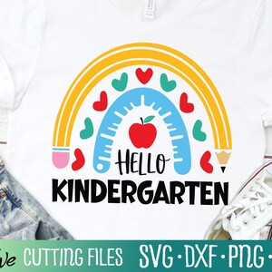 Kindergarten Teacher Shirt svg, Kindergarten Graduation svg, Classroom Svg, Teacher Gift Svg, Cut File, Silhouette Svg, Cricut Designs