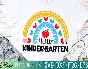 Kindergarten Lehrer Shirt svg, Kindergarten Abschluss svg, Klassenzimmer svg, Lehrer Geschenk svg, geschnitten Datei, Silhouette svg, Cricut Designs