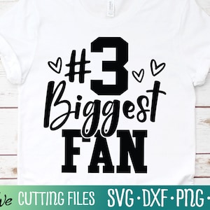 Nummer 3 Voetbal Grootste Fan SVG, VoetbalMoeder SVG, Voetbal Oma SVG, VoetbalCadeau Svg Bestanden voor Cricut, Cut File