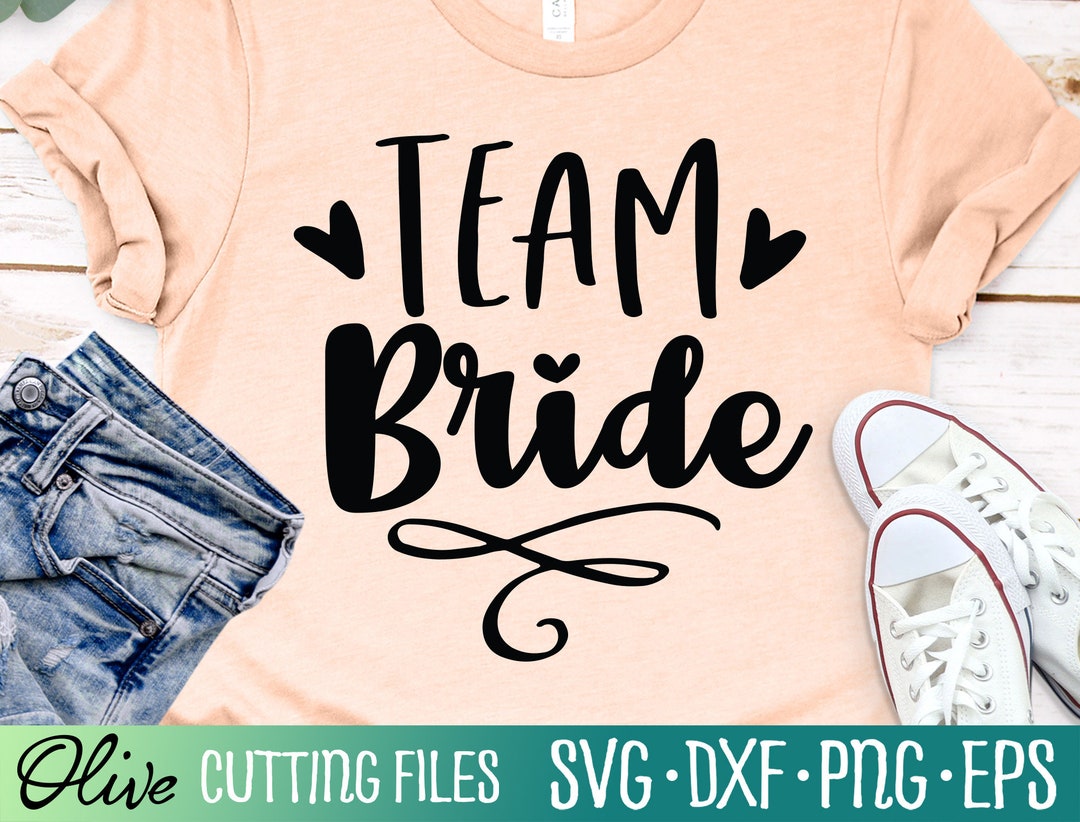 Team Bride Svg, Bridesmaids, Wedding Svg, Bridesmaid Gift Svg ...