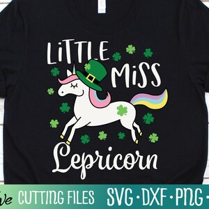 Little Miss Lepricorn Svg, Funny St Patricks Day Unicorn Leprechaun Svg, Cameo Cricut, Cut File, Silhouette Svg, Cricut Svg