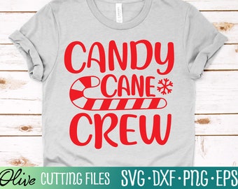 Candy Cane Crew Svg, Christmas Svg, Funny Holiday Svg, Gift Svg, Cameo Cricut, Cut File, Silhouette Svg, Cricut Svg
